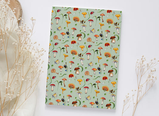 Mint Mushroom Hardback Journal