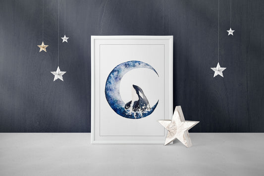Orca Luna Print