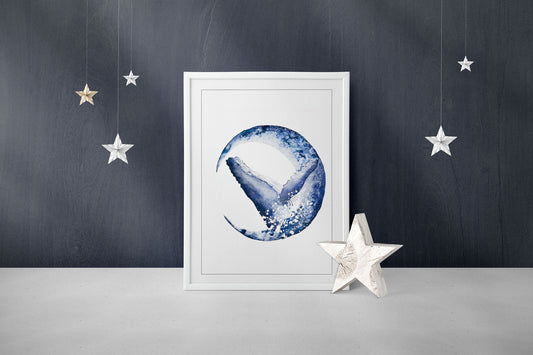 Humpback Whale Luna Print